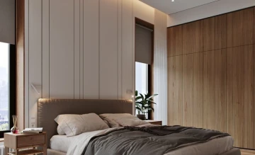 Apartemen di  Desain kamar tidur modern