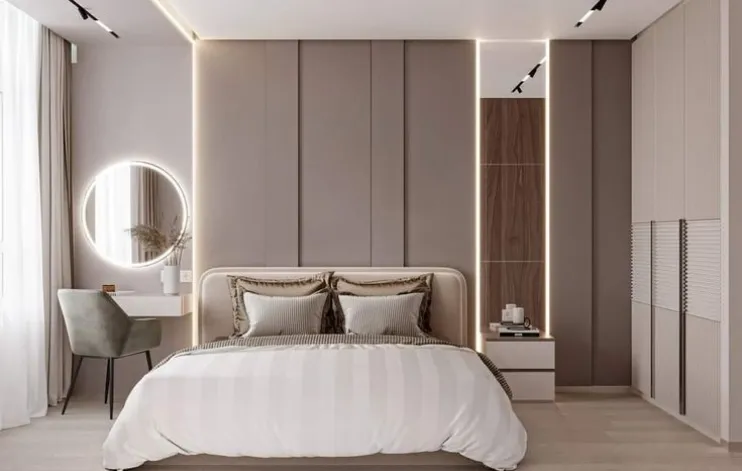 Desain kamar tidur modern 6
