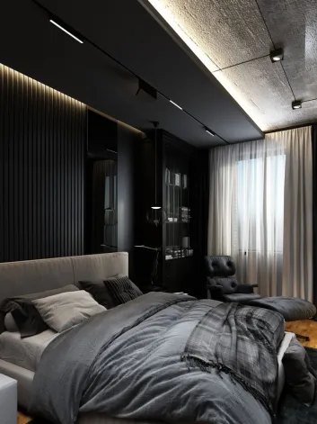 Apartemen Modern bedroom