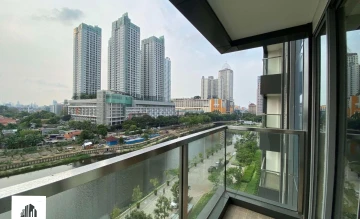 Apartemen Disewa di Jakarta selatan 2 BR 57 Promenade Dengan View River