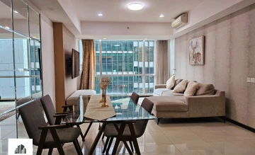 Apartemen Dijual di Jakarta selatan 3 BR Modern Interior Apartemen Yang Terhubung Dengan Mall