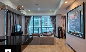 Apartemen Disewa di Jakarta selatan 2 BR Private Lift Modern Interior Berukuran Besar