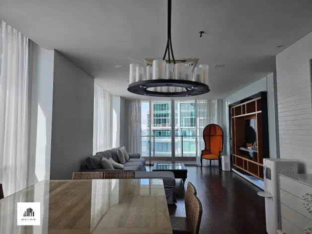 Apartemen Disewa 3 BR Tiffany Kemang Village Modern Interior 4 watermark_1778424221254